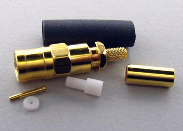 SMB Female Crimp type RG174U Gold