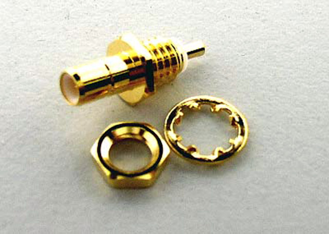 SMB Male Bulkhead Gold