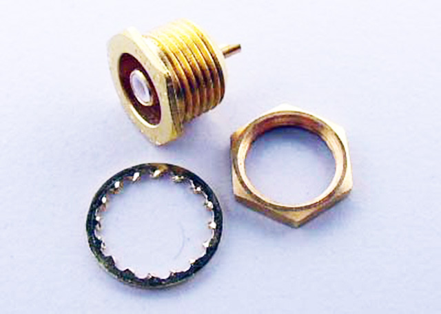 SMB Male Bulkhead Gold