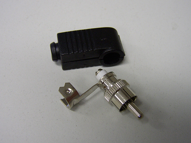 RCA Right Angle Plug Solderless type