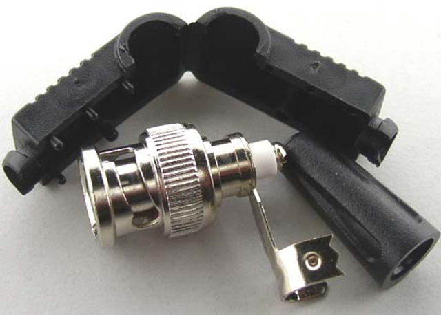BNC Male Right Angle Solderless type