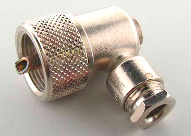 UHF Right Angle Male Clamp type RG58U