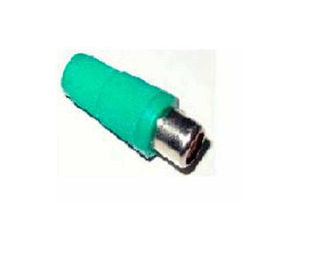 RCA receptable standard plastic - green