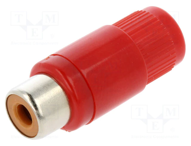 RCA receptable standard plastic - red