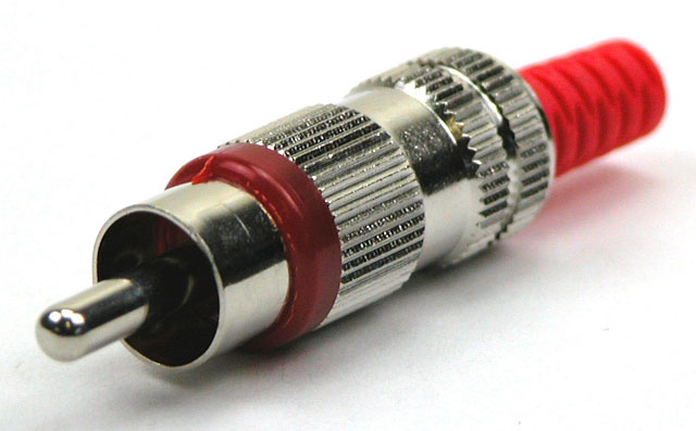 Tulip plug metal with tulle - red - Lumberg - RoHS