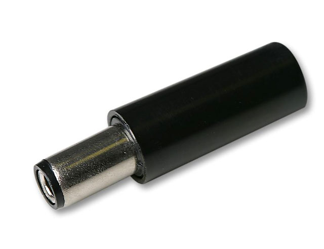 Voedingssteker ø5,5/ø2,5mm kort - RoHS