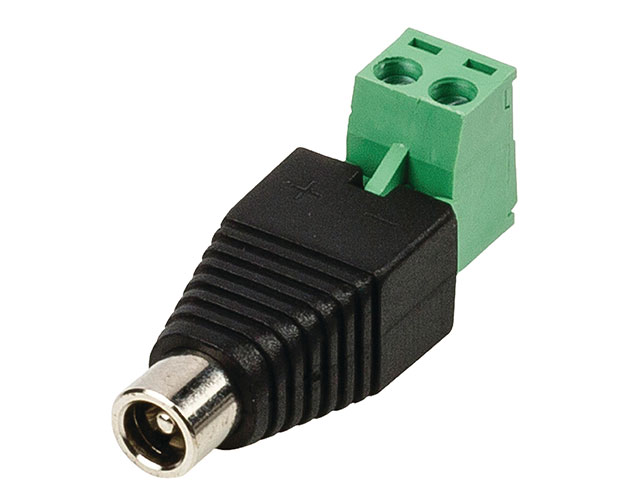 DC-Kabelkontra deel 5.5 x 2.1 mm met aansluitblok