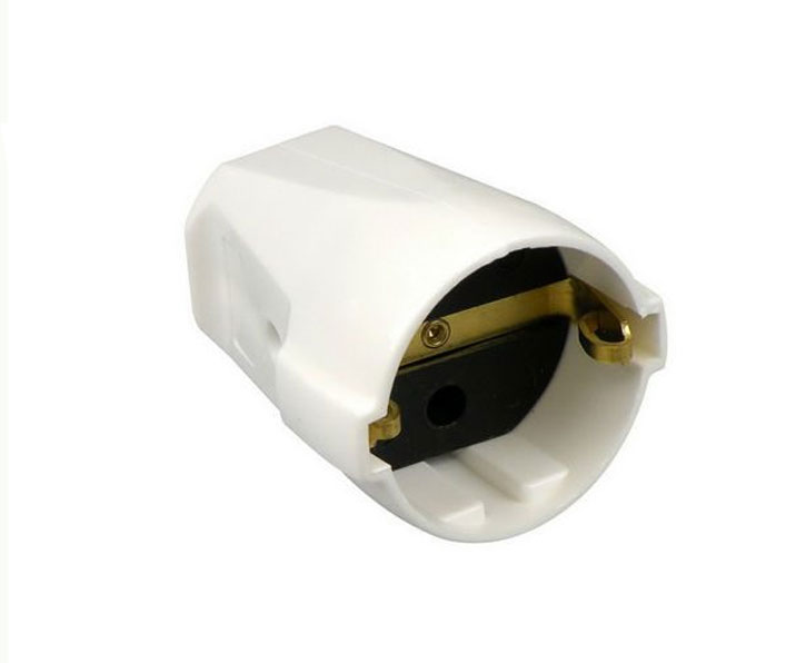 Contra 230V Plug 16A White RA