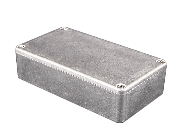 Die-cast aluminum housing 120x100x35mm - natural