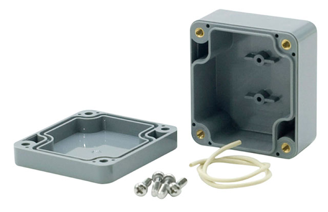 ABS cabinet waterproof, IP65, 64x58x35mm dark gray