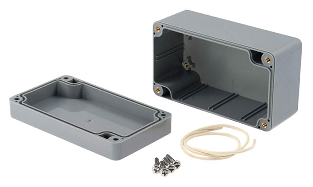ABS cabinet waterproof,, IP65, 115x90x55 mm, dark gray