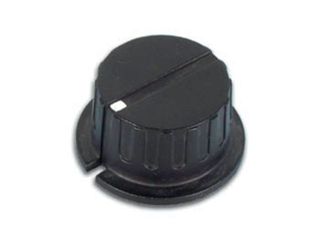 Button Black  Ø 35.7mm with white point Axes hole Ø 6mm