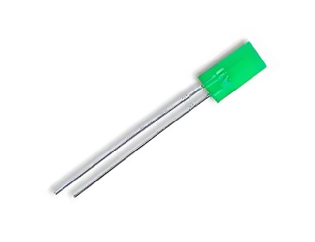 2x5mm groen diffuus 565nm 4,5mcd