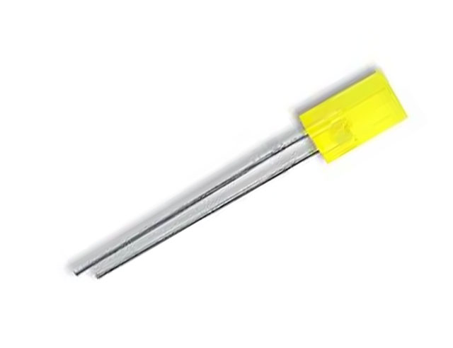 2x5mm geel diffuus 590nm 4,5mcd 110°