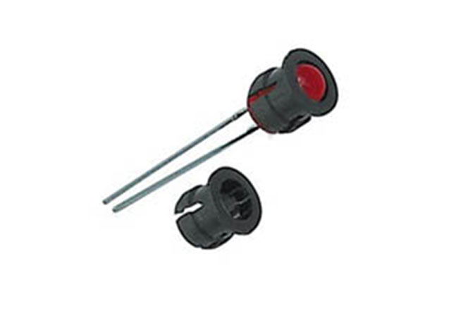 Ledhouder 5mm kunststof zwart