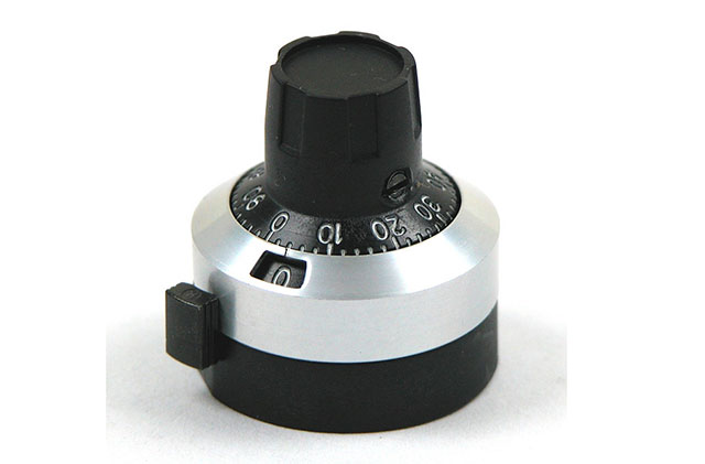Dial 15 turns axis dia:6.35mm outside dia:22.7m