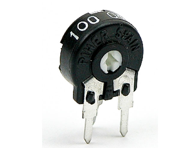 Instelpotmeter staand Ø 10mm 10K - Piher - RoHS