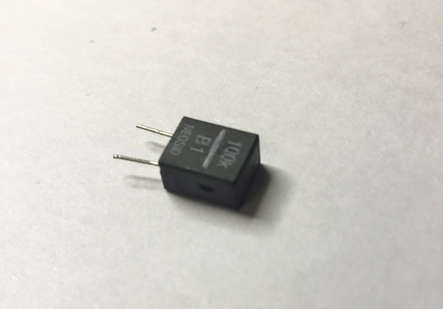 Choke coil radial 100mH square gray large