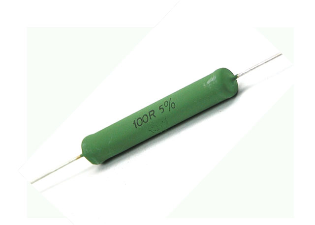 Draadgewonden weerstand 10W 5% ø8x44mm - 1R