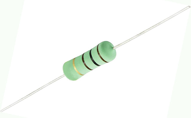 Draadgewonden weerstand AX5W   5%  - 10E ø6,5x17,5mm
