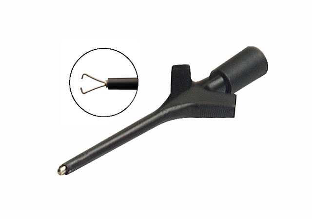 Test terminal with cable input of 0.64mm - black 973 592 100