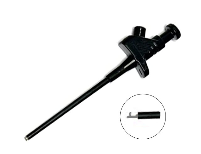 Meetklem ø4mm zwart grijphaak Hirschmann