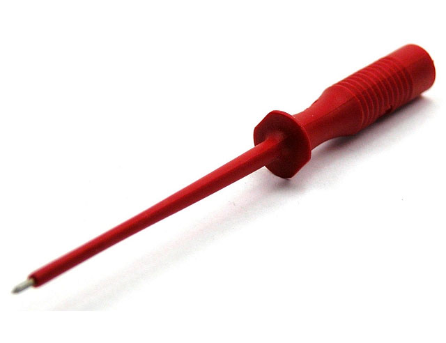 Miniatuur meetpen soldeer - rood - Hirschmann 931 531-101