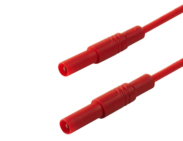 Meetsnoer ø4mm Siliconen 1mm²/16A IEC - 1mtr - rood 934 074 101