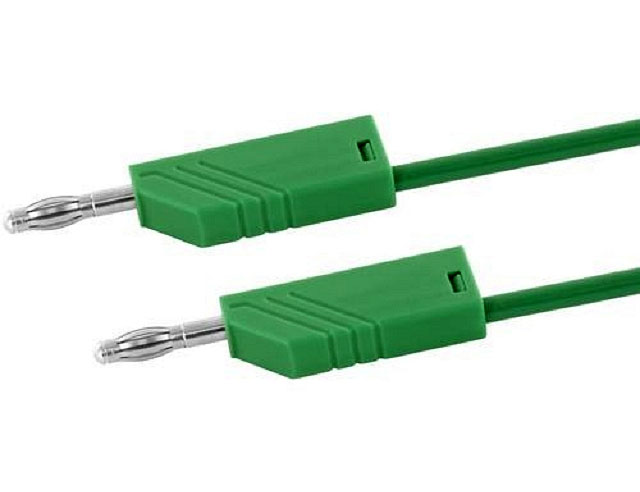 Meetsnoer ø4mm Siliconen 1mm²/16A - 200cm - groen - 934 094 104