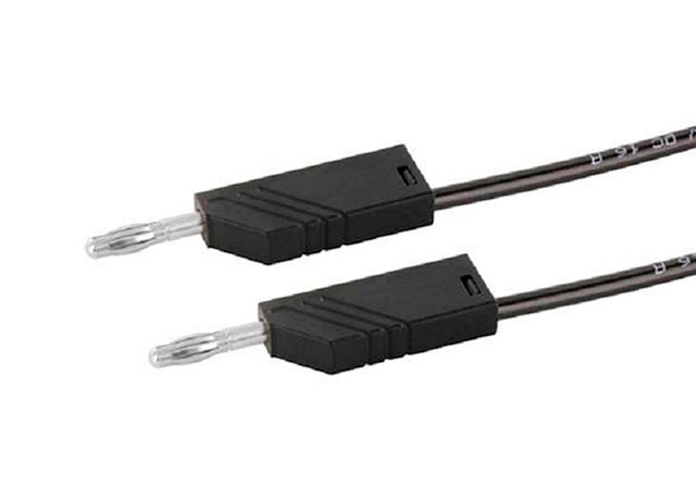Meetsnoer ø4mm Siliconen 1mm²/16A - 25cm - zwart - 934 090 100