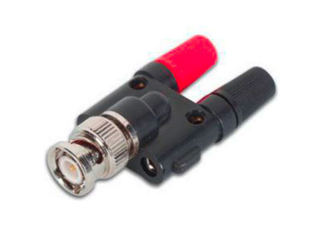 Adapter BNC (M) -> 2x Banaan (F)
