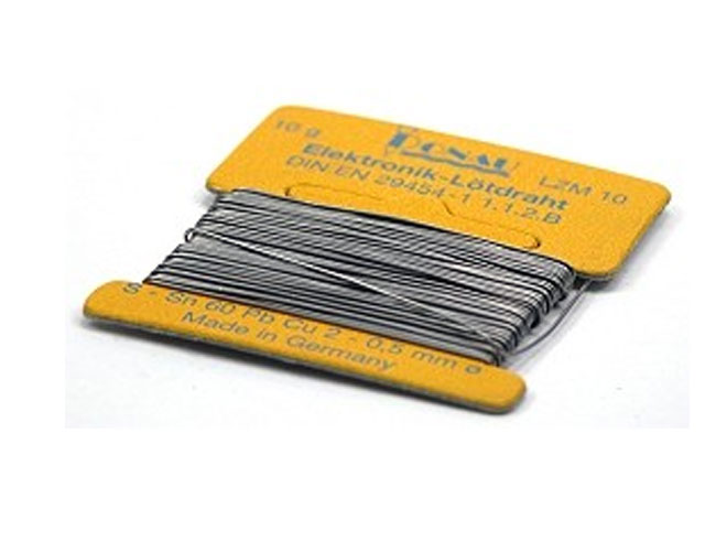 Solder tin 1mm 60% tin, 40% lead alloy 1mtr