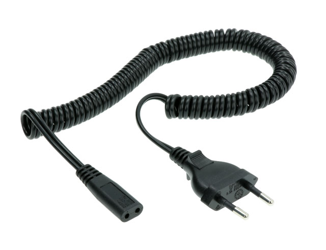 Spiral Cord 2mtr razor-long black