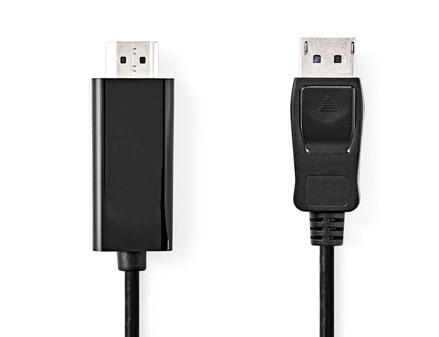 DisplayPort Male to HDMI Cable 1080p Black