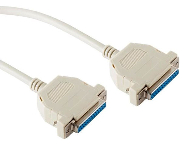 Seriele kabel D-sub 25 pol Female => D-sub 25 pol Female 2mtr