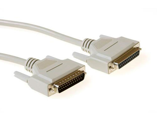 Seriele kabel D-sub 25 pol Male => D-sub 25 pol Female 20mtr