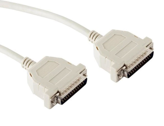 Seriele kabel D-sub 25 pol Male => D-sub 25 pol Male 10mtr