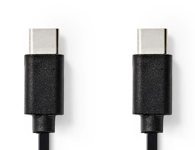 USB 2.0 USB C male kabel naar USB C male 1mtr