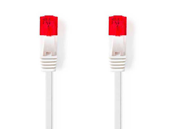 UTP CAT6(RJ-45) wit 15.0m Ø5.8mm ondersteund 10,100,1000 Mbps