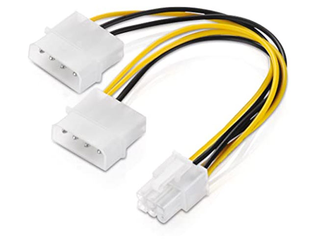 PC power internal PCI Express -> 2x 5.25 "- 0,13m