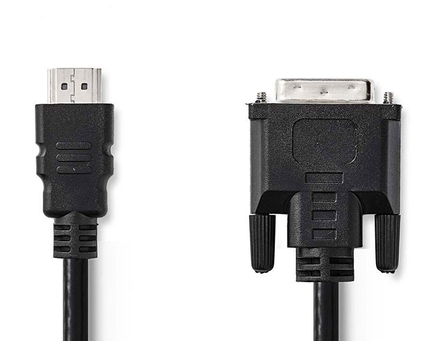 Verloop kabel HDMI 24+1 pins naar DVI-D 2meter