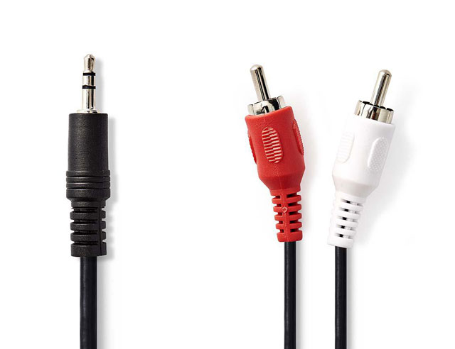 Cable Jack 3.5 Stereo => 2xRCA 3m