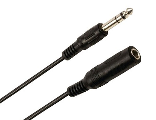 Cable Jack 6.3 Stereo Male - Jack 6.3 Stereo Female 6m Blister