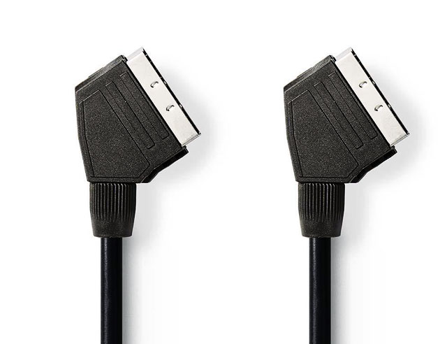 Cable SCART 21P Male - SCART 21P Male 10m Blister