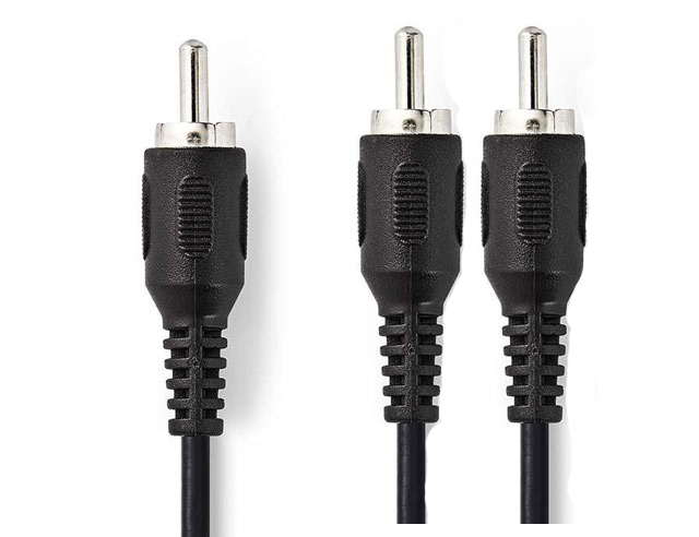 Cable 1 x RCA => 2 x RCA Male - Male 1.2m Blister