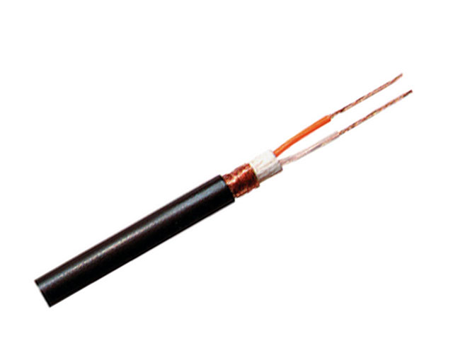 Microfoonkabel zwart soepel 2 x 0.25mm²  ø 6mm p/mtr