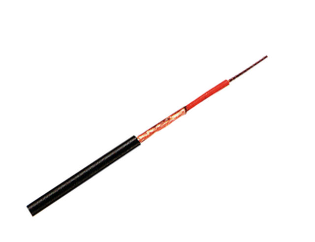 Microfoonkabel zwart soepel 1 x 0.25mm²  ø 3mm p/mtr