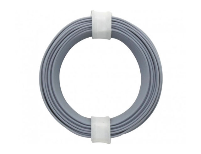 Montagesnoer ø0,14mm² 10m - grijs - soepel - blister