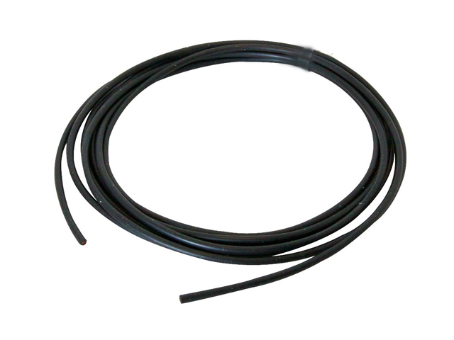 Silicone measuring cable ø0.75mm² Black P/mtr