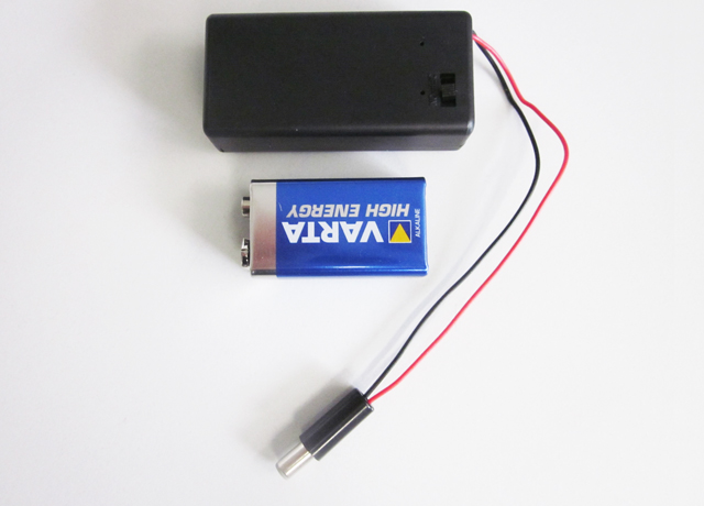 9V batterijhouder voor Arduino (Incl. batt.)